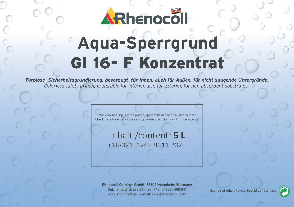 Aqua-Sperrgrund, GI 16- F Konzentrat